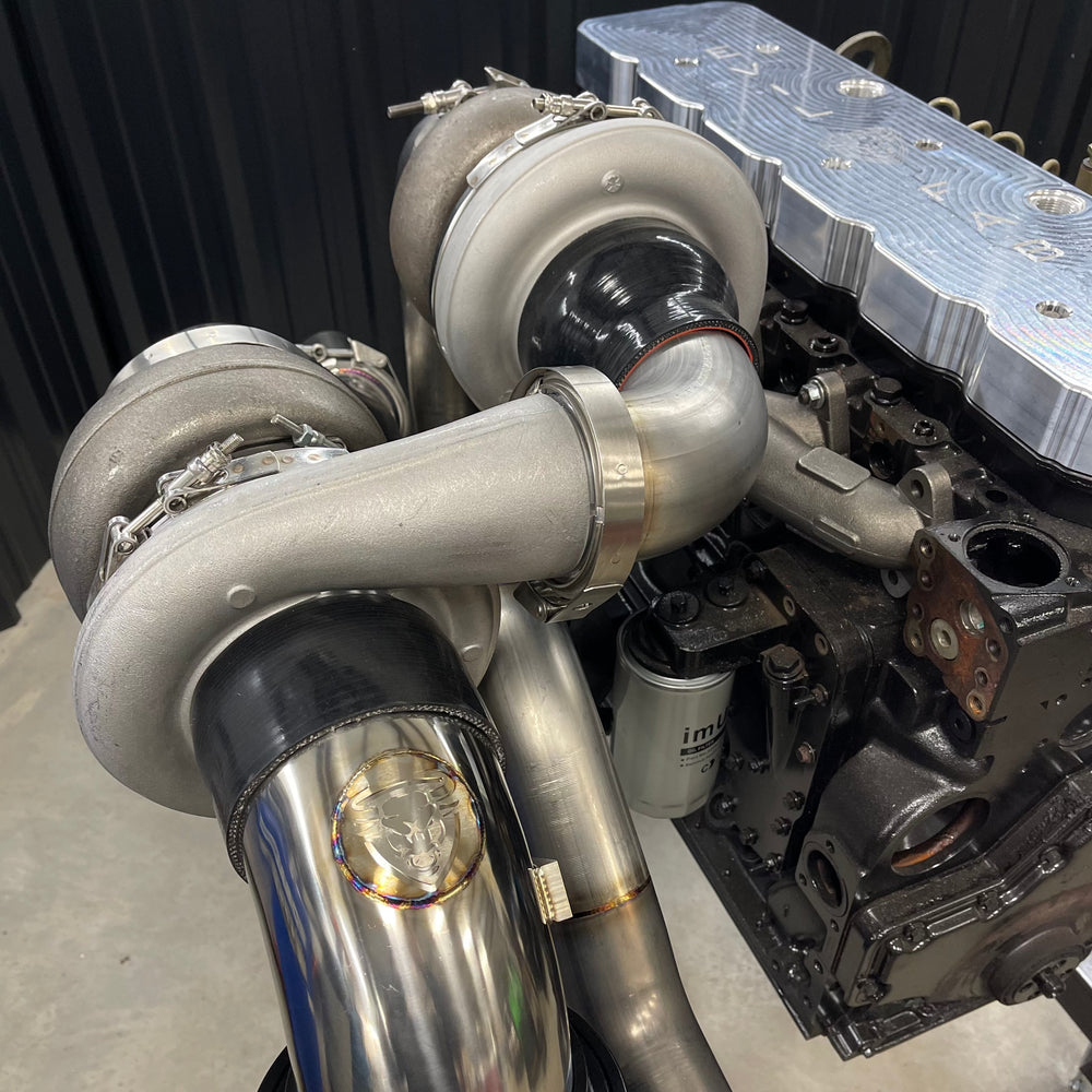 cummins side mount s400/s400 twin turbo kit